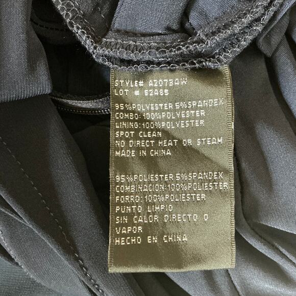 Betsy & Adam Beaded Long Sleeve Cut Out Midi Sheath Cocktail Dress Blue Size 16W - Picture 11 of 13